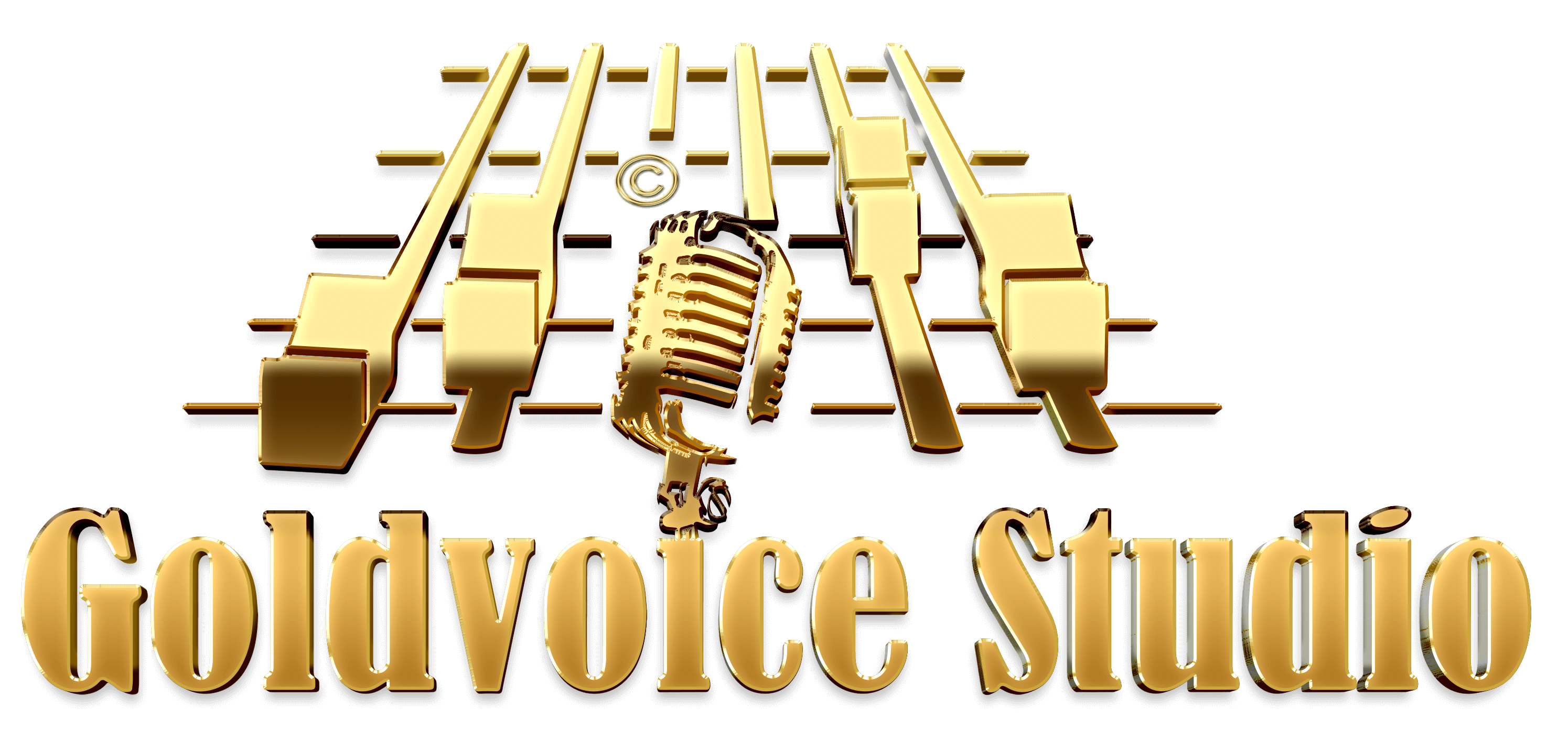 Goldvoice studio logo